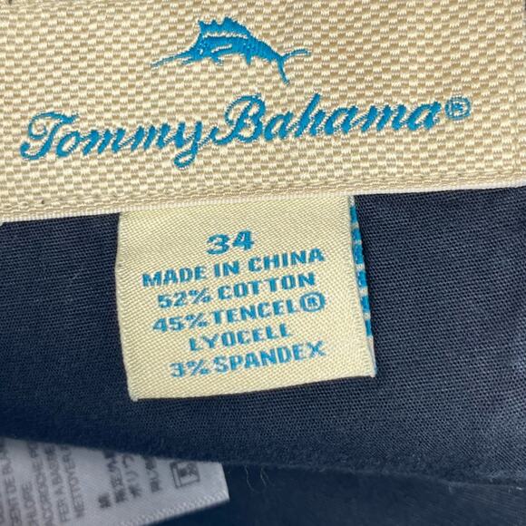 Tommy Bahama Men’s Shorts Cotton & Tencel Coastal Preppy Navy 34 - 9” inseam - Picture 4 of 9
